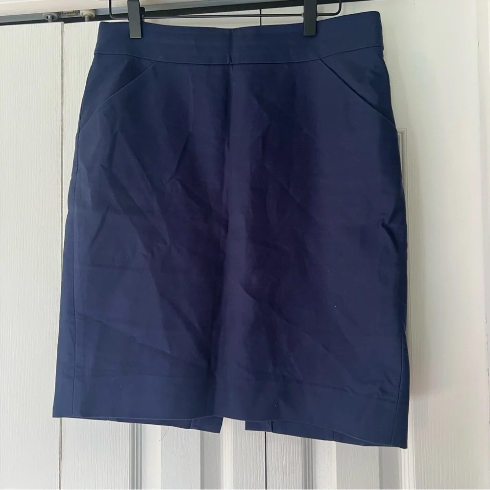 J. Crew Navy Blue Women's Pencil Skirt Size 6